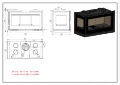 Insertable De Leña Modelo IT-122 DFK -Biohort || Napoleon || Weber Tienda de ventas Insertable de Lena Modelo IT 122 DFK 3