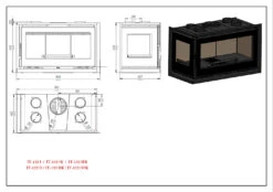 Insertable De Leña Modelo IT-122 DF 7 Insertable De Leña Modelo IT-122 DF -Biohort || Napoleon || Weber Tienda de ventas Insertable de Lena Modelo IT 122 DF 3