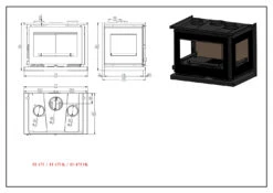 Insertable De Leña Modelo IT-173 F -Biohort || Napoleon || Weber Tienda de ventas Insertable de Lena Modelo IT 173 F 3