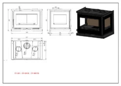 Insertable De Leña Modelo IT-183 F 7 Insertable De Leña Modelo IT-183 F -Biohort || Napoleon || Weber Tienda de ventas Insertable de Lena Modelo IT 183 F 4