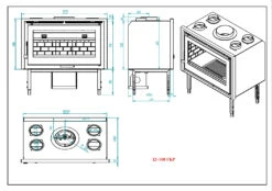 Insertable De Leña Modelo IZ-100 FKP -Biohort || Napoleon || Weber Tienda de ventas Insertable de Lena Modelo IZ 100 FKP 5