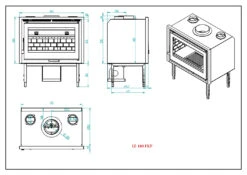 Insertable De Leña Modelo IZ-180 FKP 11 Insertable De Leña Modelo IZ-180 FKP -Biohort || Napoleon || Weber Tienda de ventas Insertable de Lena Modelo IZ 180 FKP 5