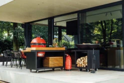 Mesa Con Tabla Teca Ofyr Negro Big Green Egg -Biohort || Napoleon || Weber Tienda de ventas Mesa con tabla Teca Ofyr Negro Big Green Egg O K T PRO B TW BGE 3