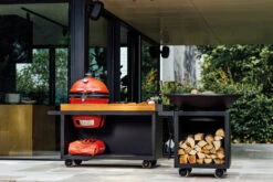 Mesa Con Tabla Teca Ofyr Negro Big Green Egg -Biohort || Napoleon || Weber Tienda de ventas Mesa con tabla Teca Ofyr Negro Big Green Egg O K T PRO B TW BGE 5