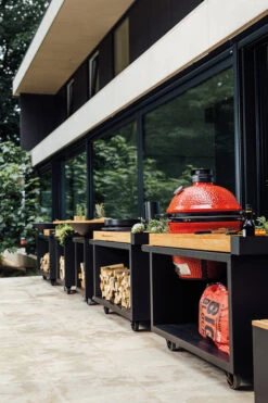 Mesa Con Tabla Teca Ofyr Negro Big Green Egg -Biohort || Napoleon || Weber Tienda de ventas Mesa con tabla Teca Ofyr Negro Big Green Egg O K T PRO B TW BGE 6