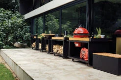 Mesa Con Tabla Teca Ofyr Negro Big Green Egg -Biohort || Napoleon || Weber Tienda de ventas Mesa con tabla Teca Ofyr Negro Big Green Egg O K T PRO B TW BGE 7